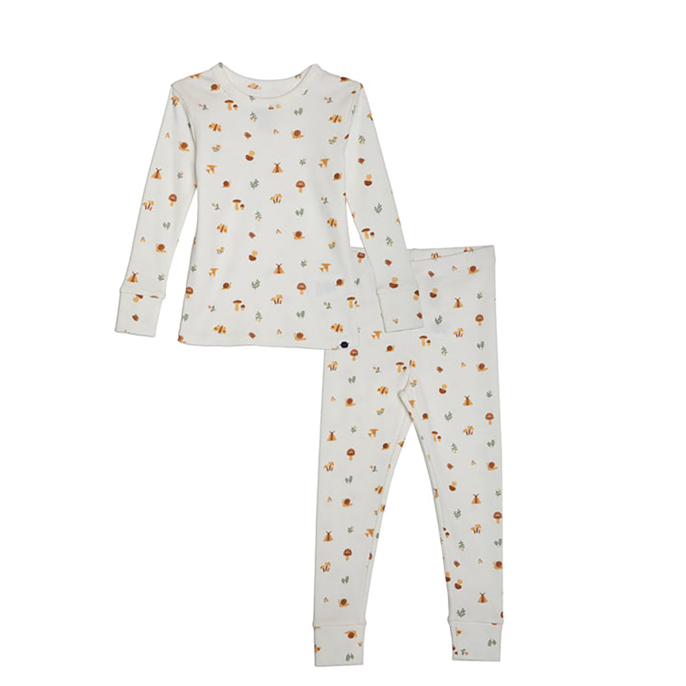 rise little earthling Long Sleeve 2 Piece Sleep Set TGFSL00 - Green Dino / 2y