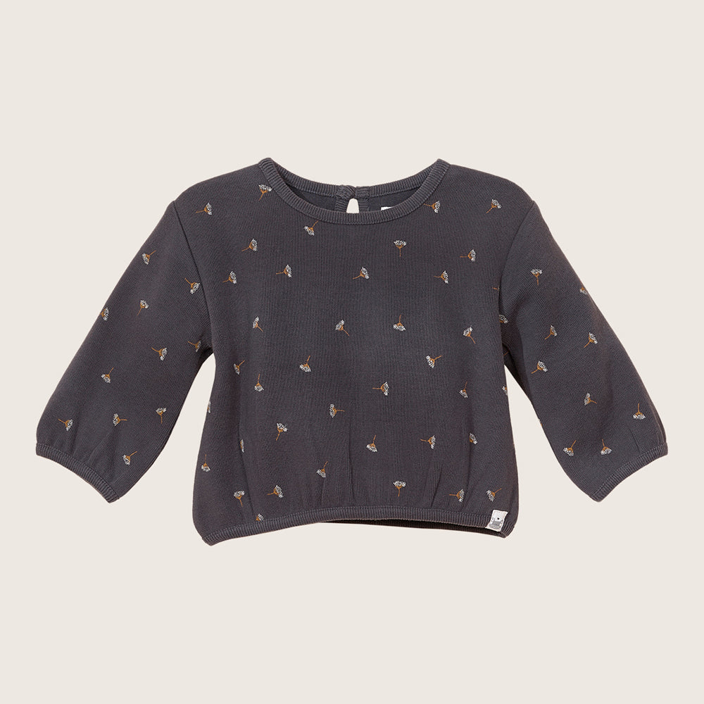 rise little earthling Crew Graphic Top - Obsidian / 18-24m — Sweatshirt - Image 4
