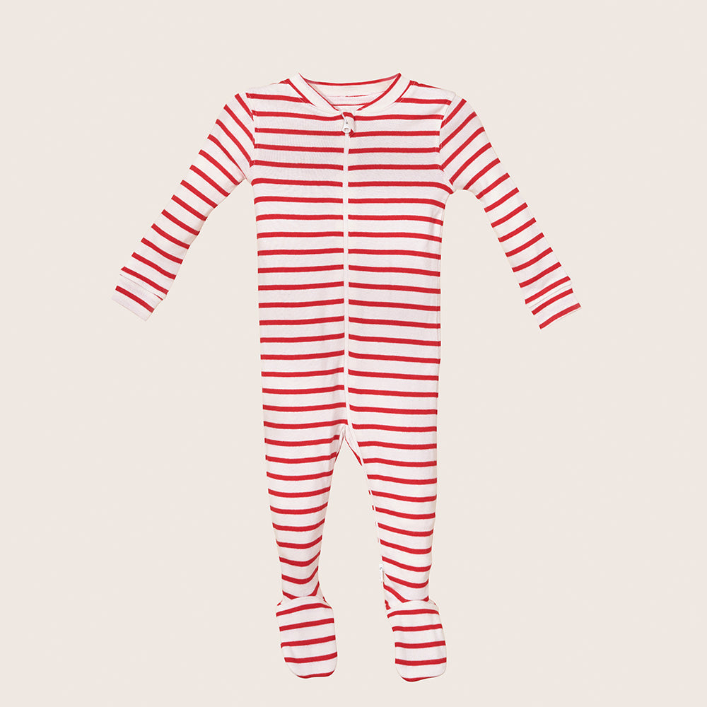 rise little earthling Holiday Sleeper BUHSL00 - Dark Red / 12-18m — Diaper - Image 12