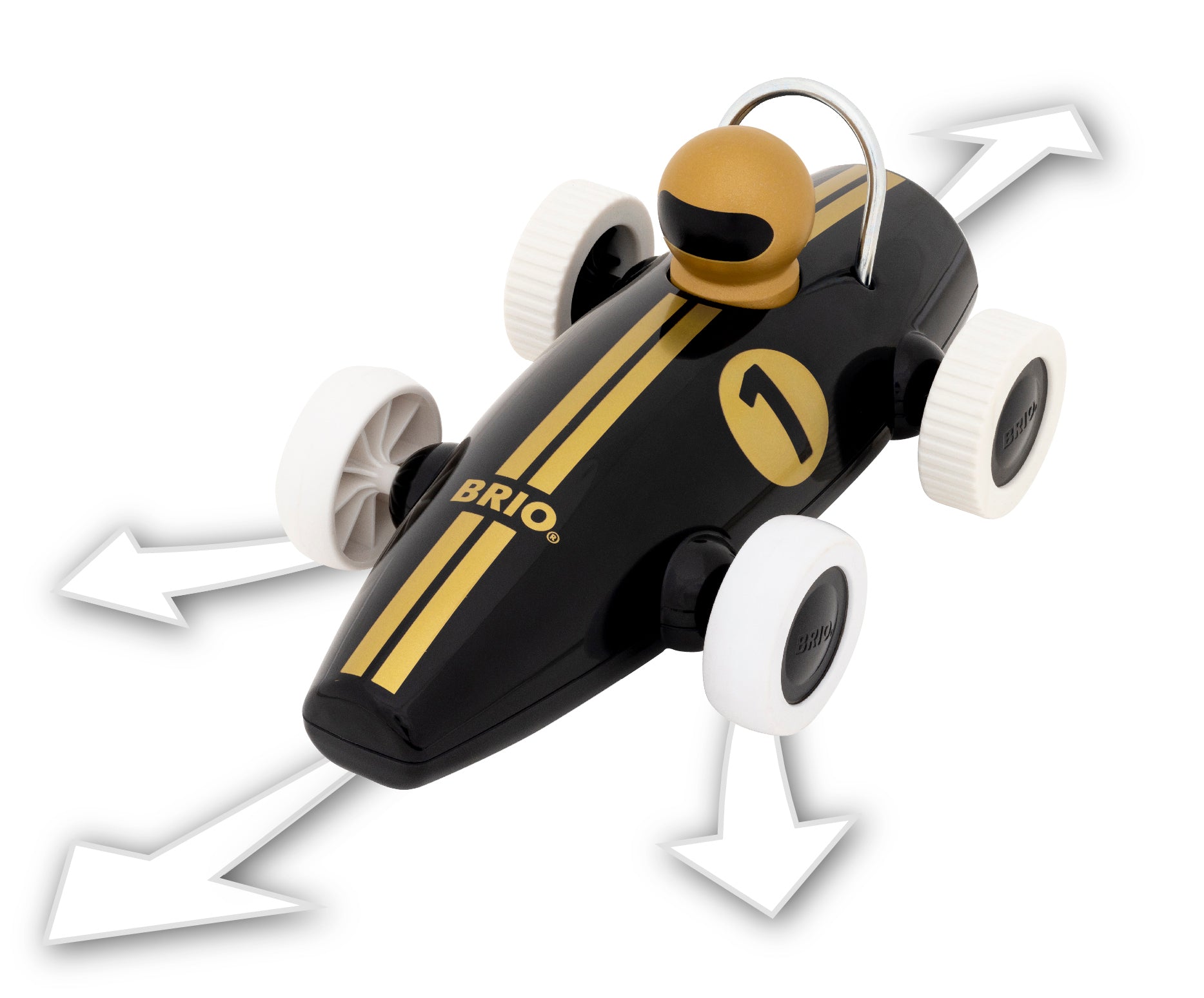 Brio R/C Race Car Black/Gold — Toy - Image 3