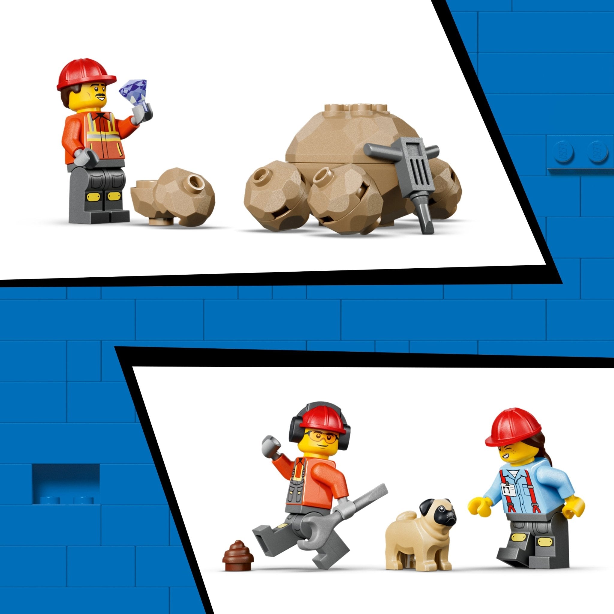 LEGO® City Dump Truck & Front End Loader 60494 — Toy - Image 4