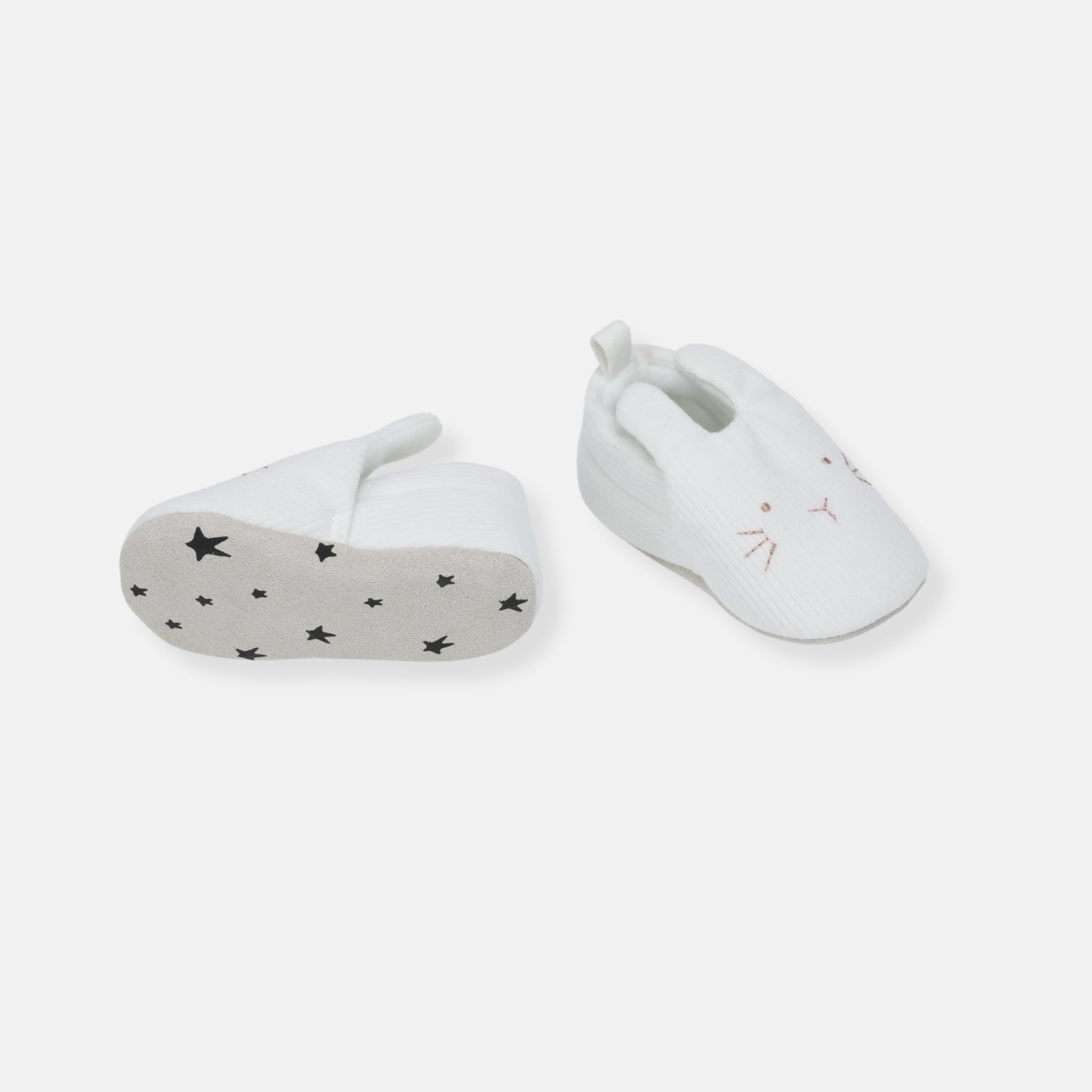 Rise Little Earthling Bunny Slide Ons Antique White 6-12m — Catalog Product