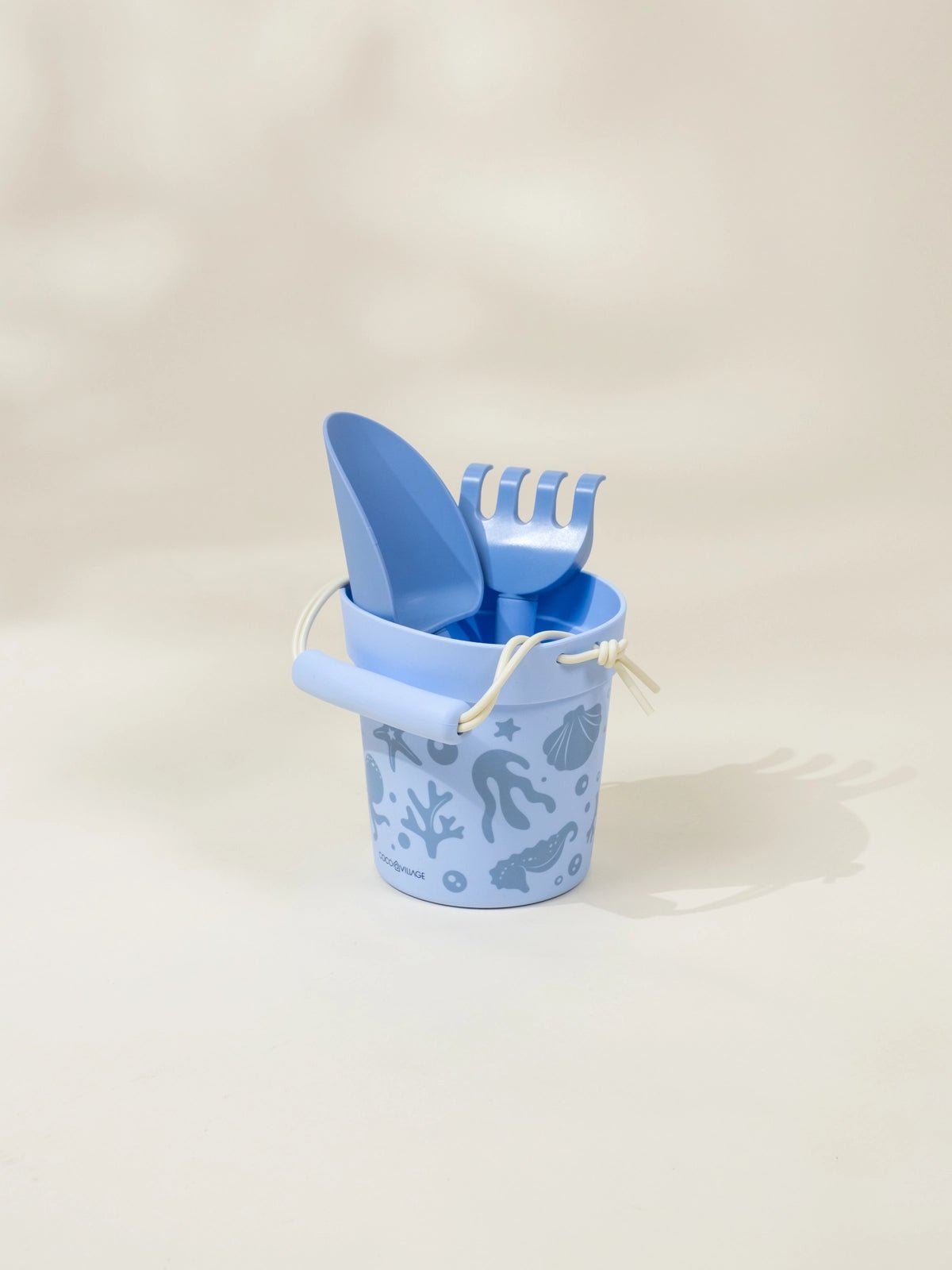 Coco Village Silicone Beach Bucket & Accessories (3 pcs) - Under the sea — Set