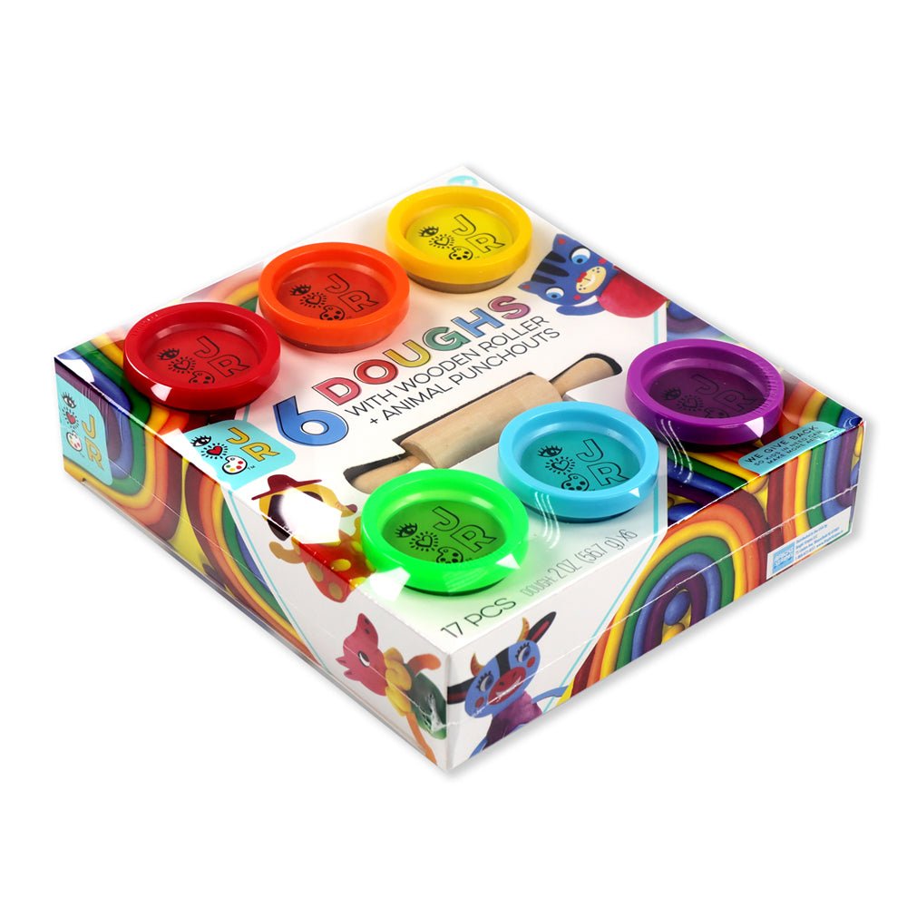 Bright Stripes JR 6 Doughs + Wooden Roller — Art - Image 2