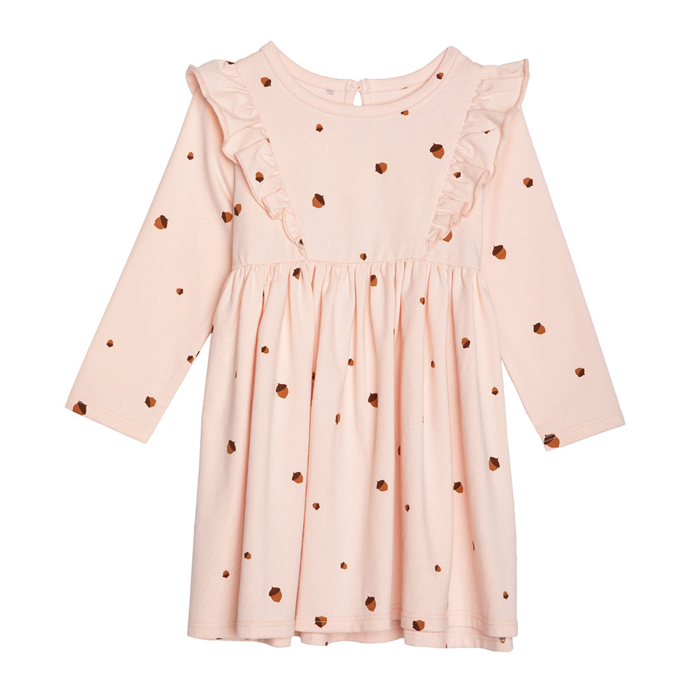 rise little earthling Ruffle Knit Dress BGFDR12 - Hazel Floral / 9-12m - Image 4