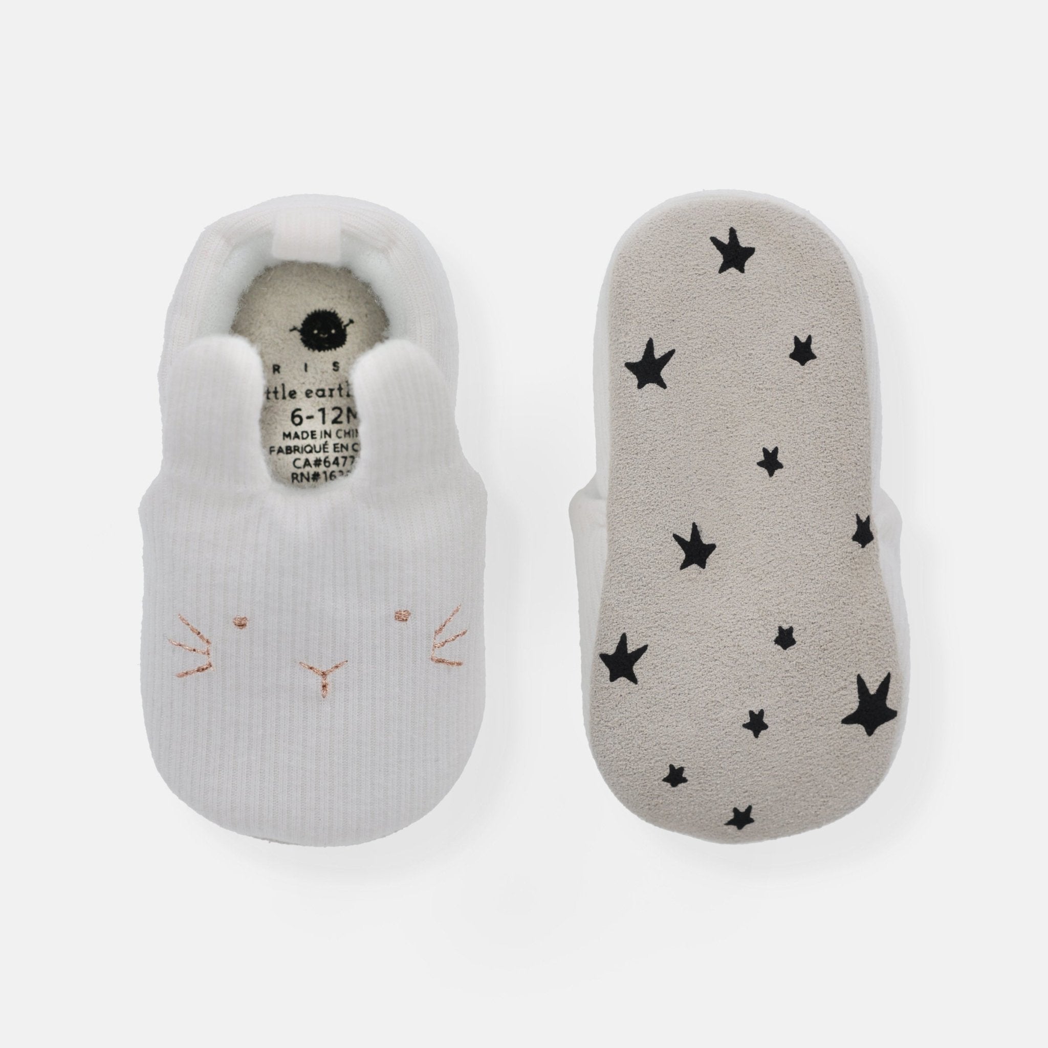 Rise Little Earthling Bunny Slide Ons Antique White 6-12m — Catalog Product - Image 3