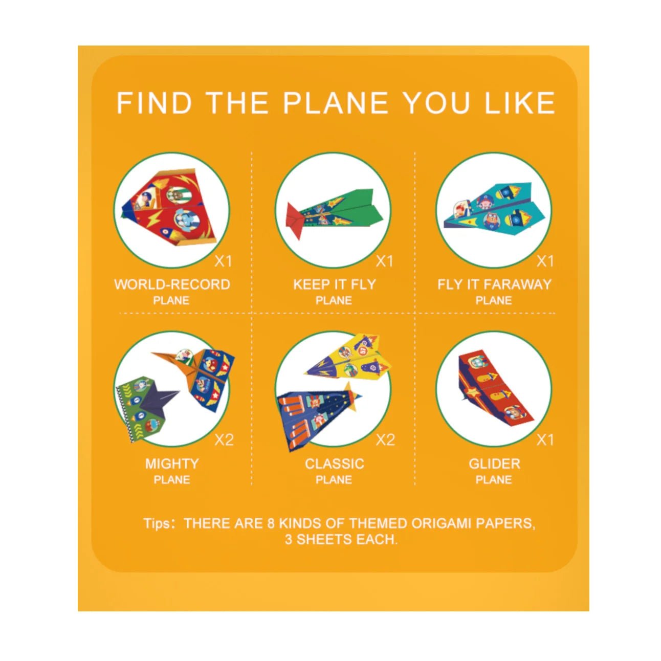 Mideer Origami Kit for Kids - Paper Planes — Art - Image 2