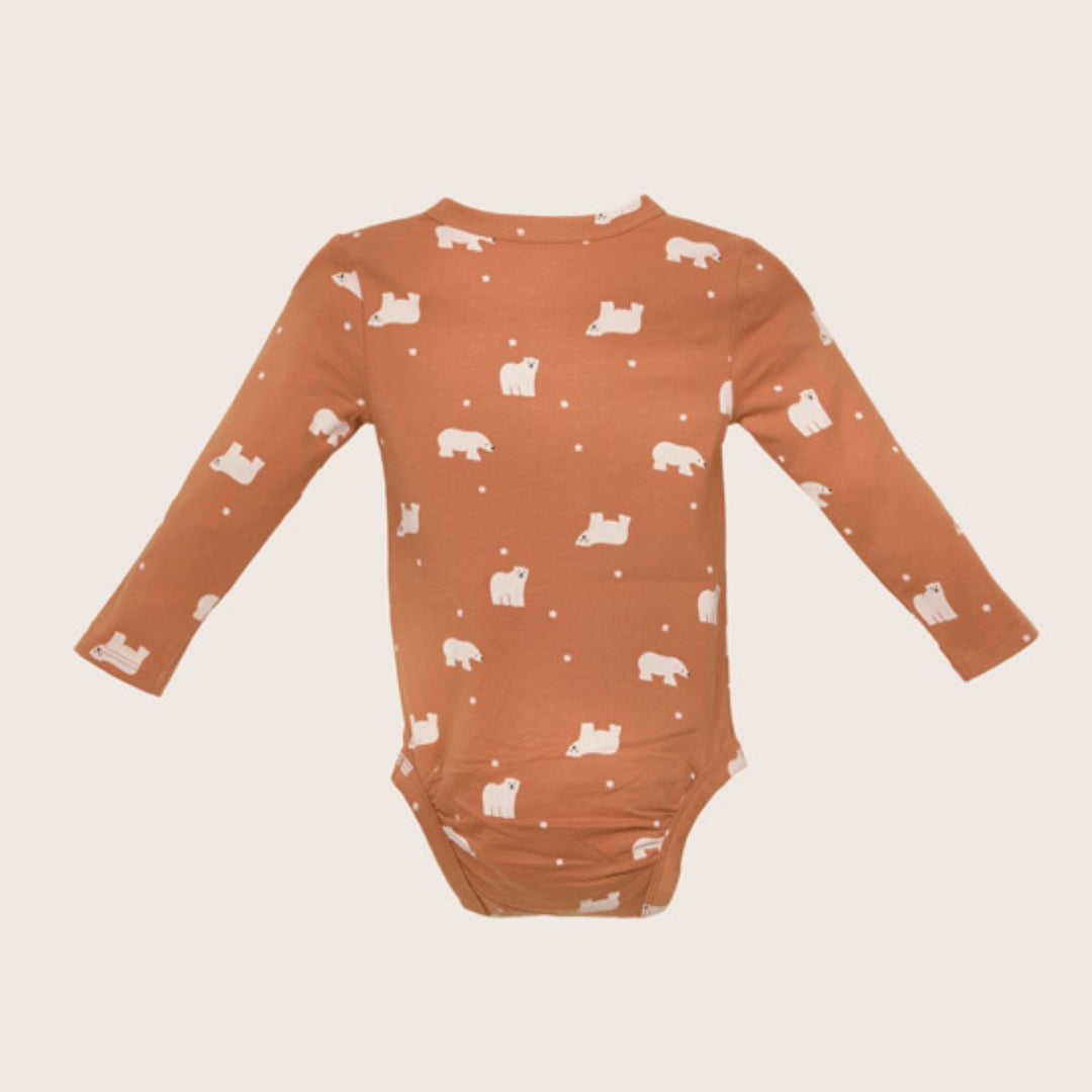 rise little earthling LS Graphic Bodysuit BUHON00 - Haute Red / 12-18m — Print - Image 16