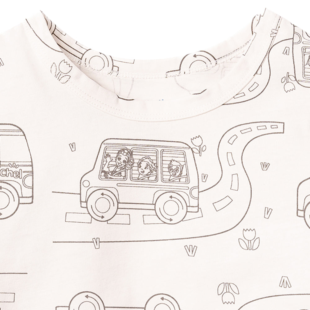 Ms.Rachel Colour Me Tee - School Bus / 2-3y — Shirt - Image 3