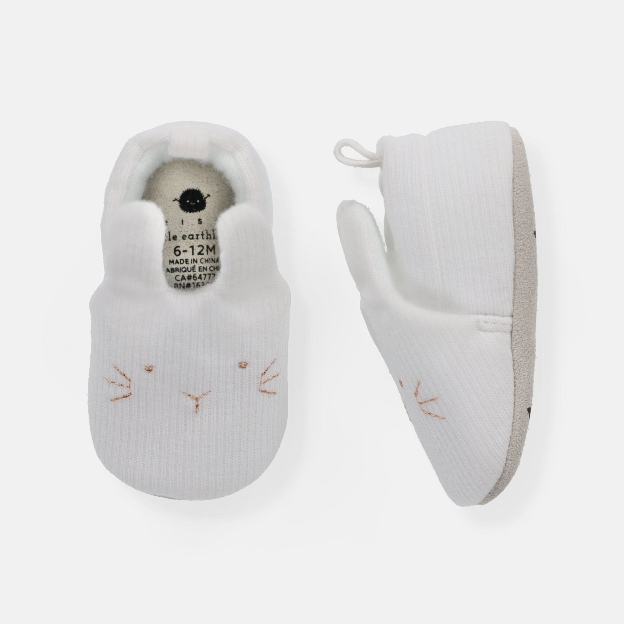 Rise Little Earthling Bunny Slide Ons Antique White 6-12m — Catalog Product - Image 2