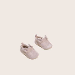 rise little earthling Slide Ons With Ears - Oatmeal / 0-3m — Catalog Product