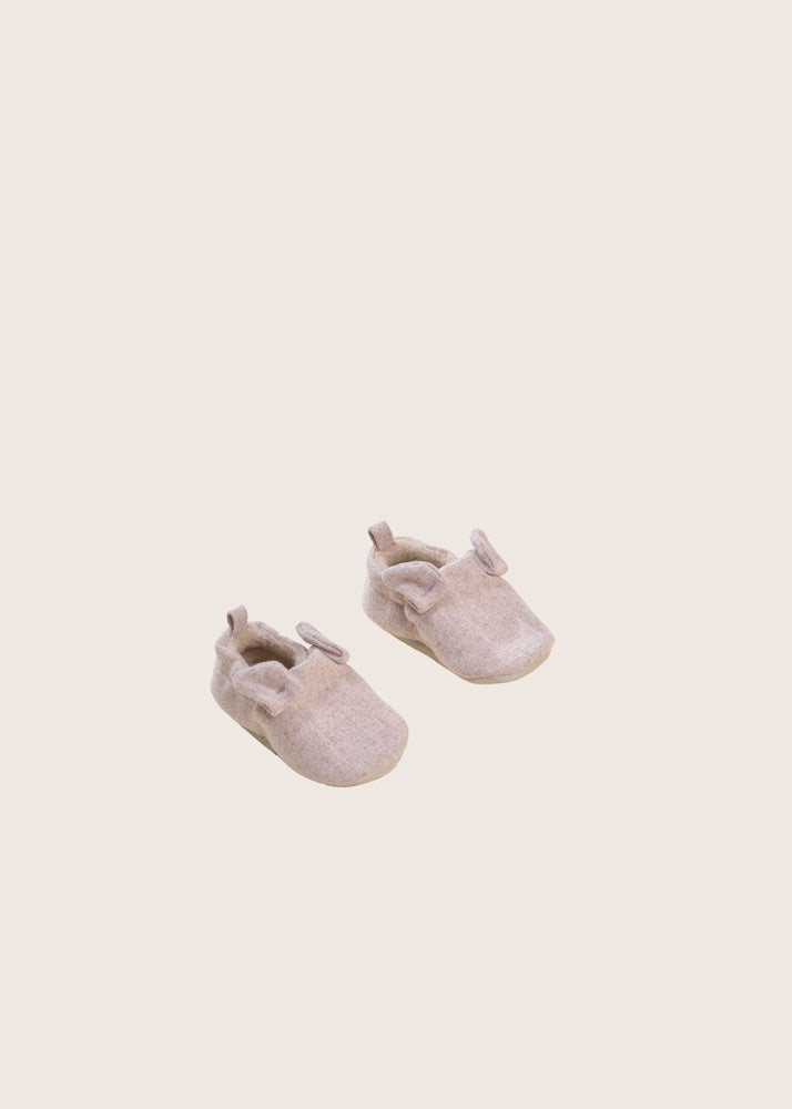 rise little earthling Slide Ons With Ears - Oatmeal / 18-24m — Catalog Product