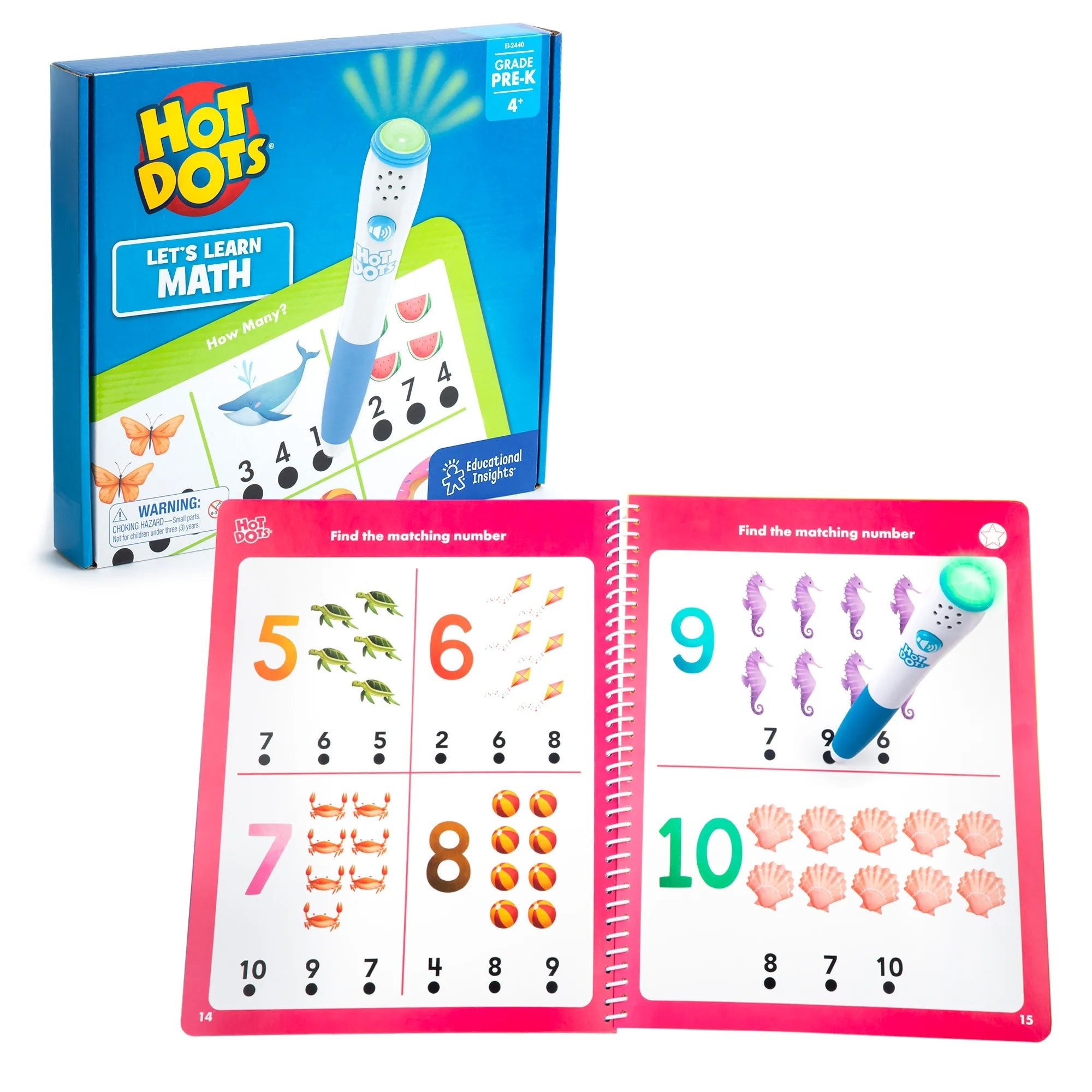 Hot Dots® Let's Learn Pre-K Math — Light