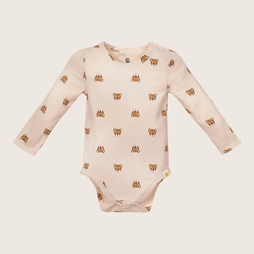 rise little earthling LS Graphic Bodysuit BUHON00 - Haute Red / 12-18m — Print - Image 6