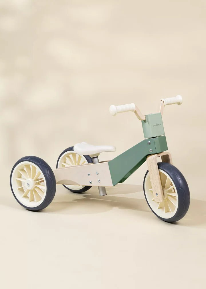 Coco Village Seafoam 3-in-1 Wooden Balance Bike - Image 9