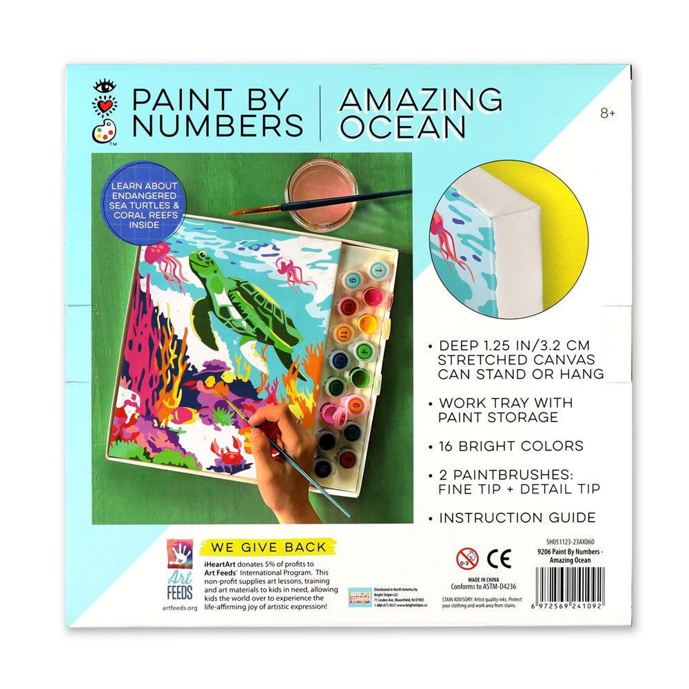 Bright Stripes iHeartArt Paint By Numbers- Amazing Ocean — Art - Image 3