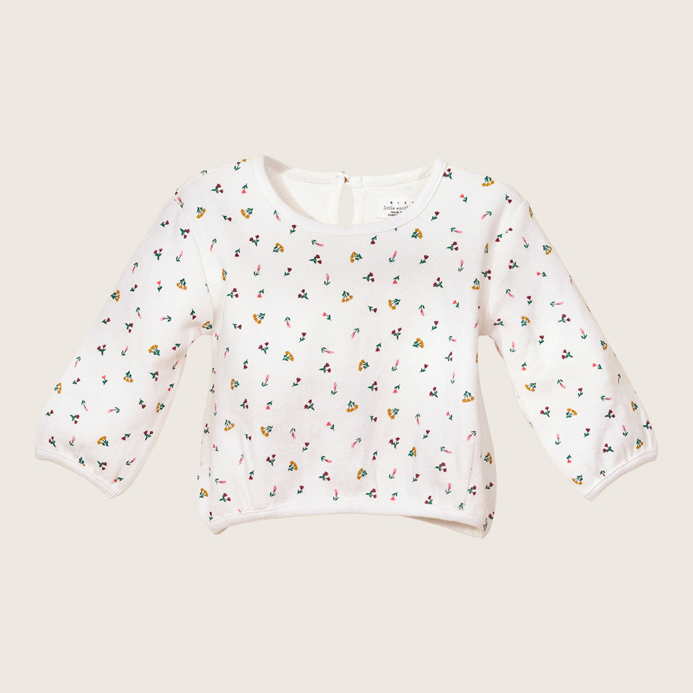 rise little earthling Crew Graphic Top - Obsidian / 18-24m — Sweatshirt