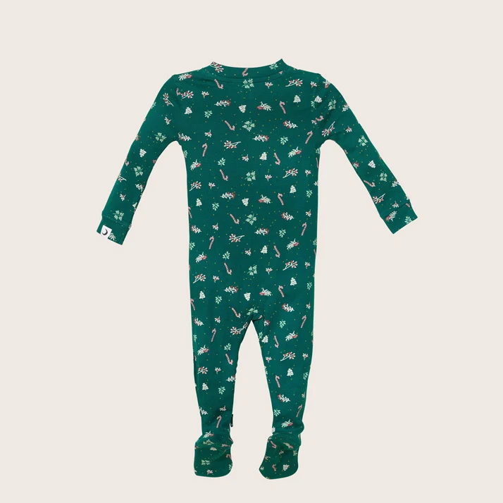 rise little earthling Holiday Sleeper BUHSL00 - Dark Red / 12-18m — Diaper - Image 4