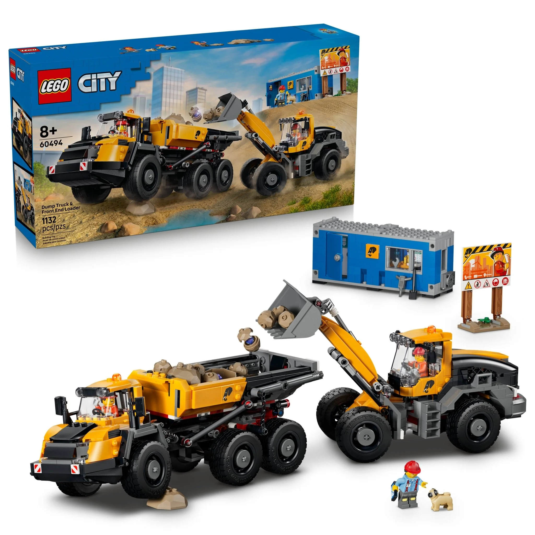 LEGO® City Dump Truck & Front End Loader 60494 — Toy