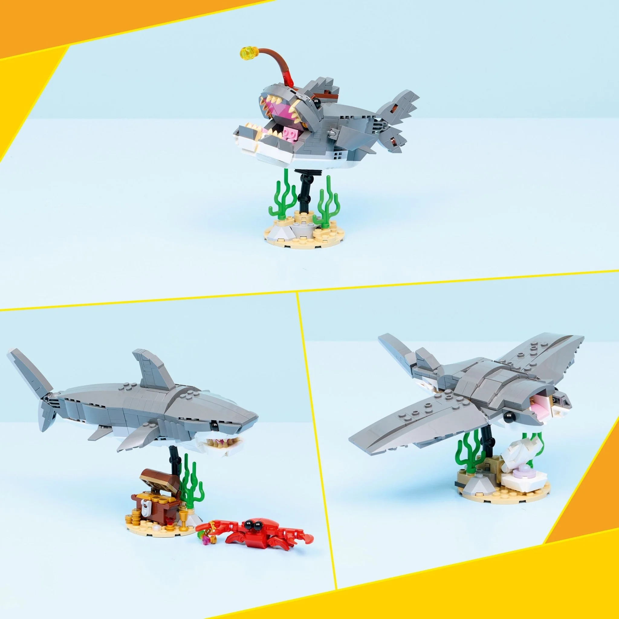 LEGO® Creator LEGO® Fierce Shark with a Treasure Chest 31381 — Can - Image 3