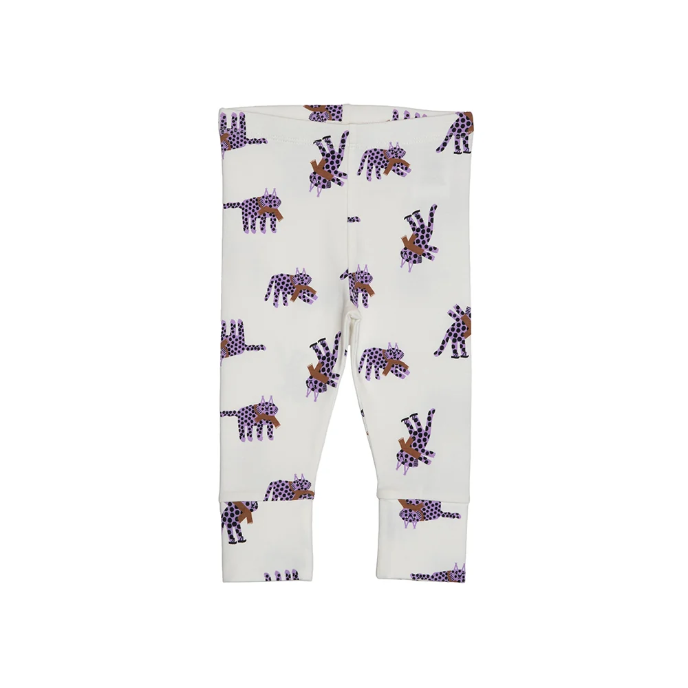 rise little earthling Cuffed Legging BGFKB07 - Violet Dots / 0-3m — Catalog Product