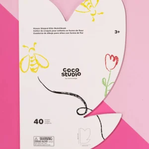 Coco Village Flower Shaped Kids Sketchbook (40 pages) — Art