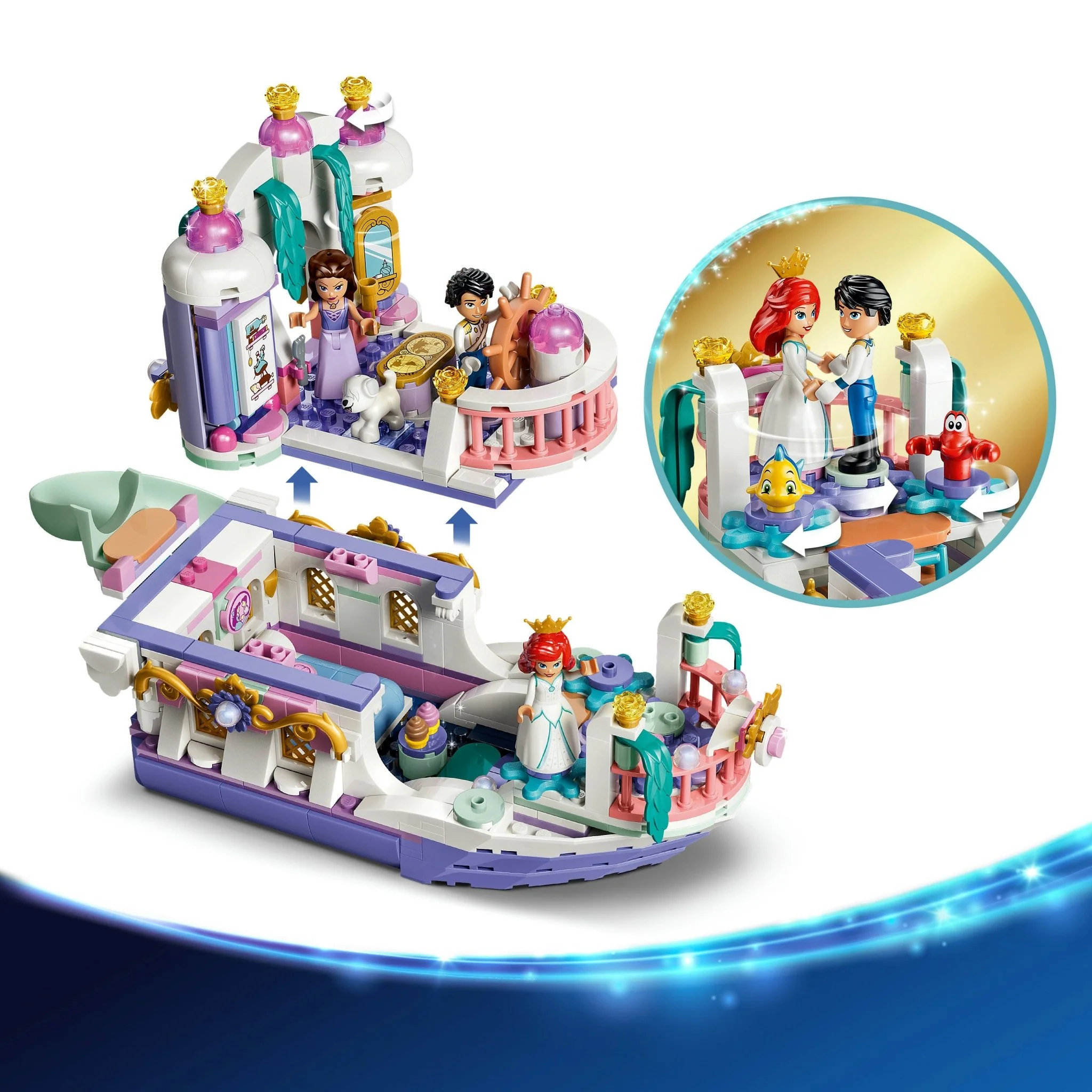LEGO® Disney Princess Ariel’s Royal Wedding Boat 43299 — Toy - Image 3