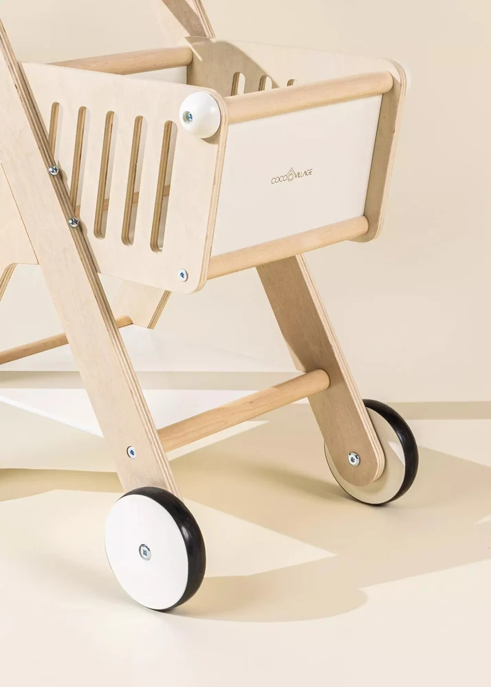 Coco Village Wooden Shopping Cart — Basket - Image 9