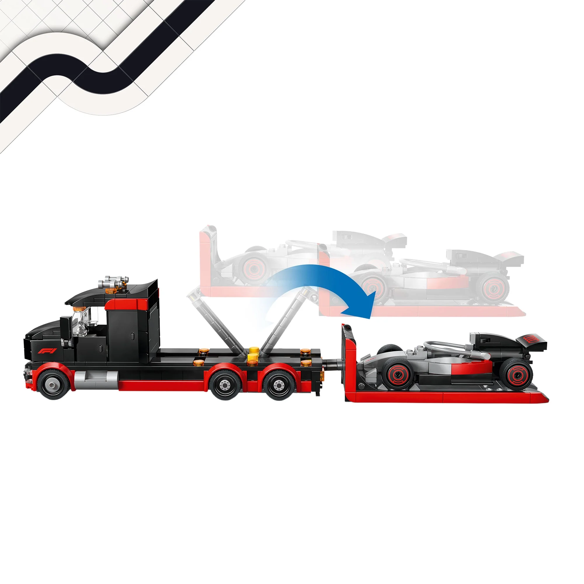 LEGO® City F1 Display Truck with Audi F1 Race Car 60493 — Can - Image 3