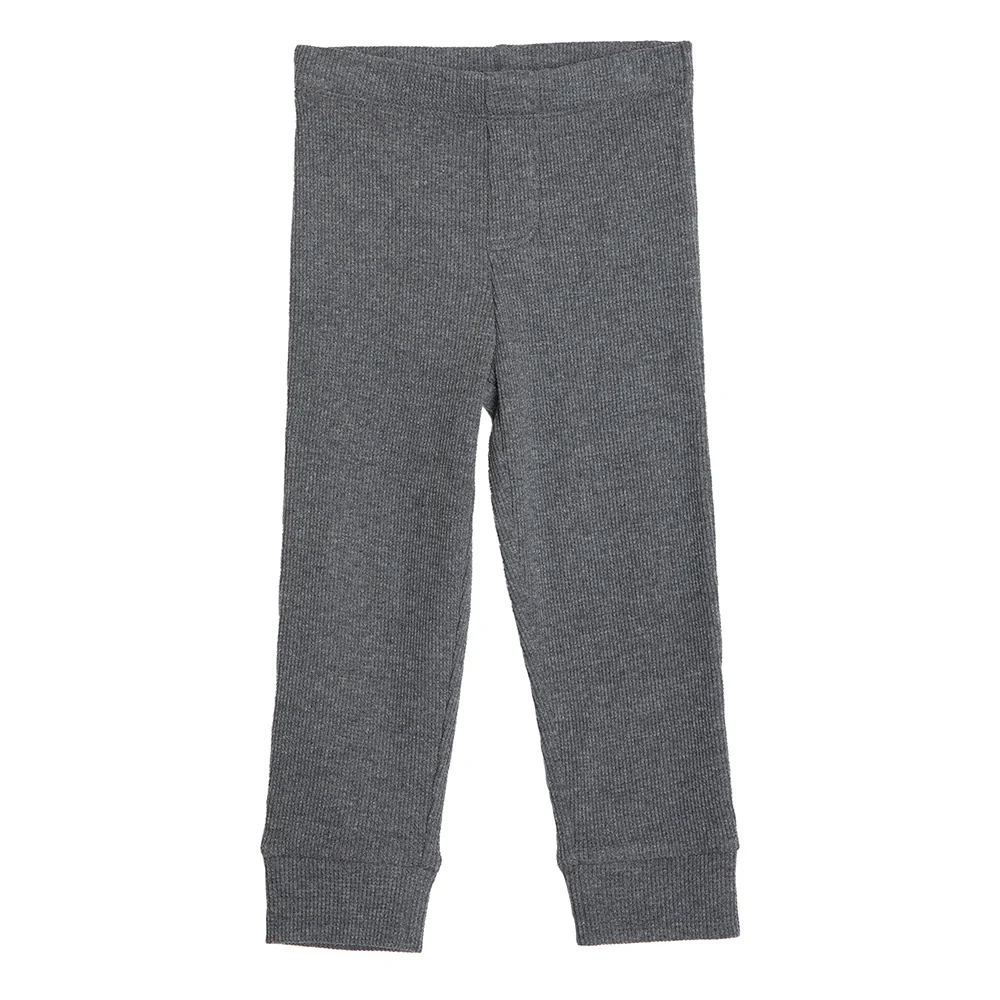 Rise Little Earthling Waffle Legging - Charcoal / 12-18m — Catalog Product - Image 3
