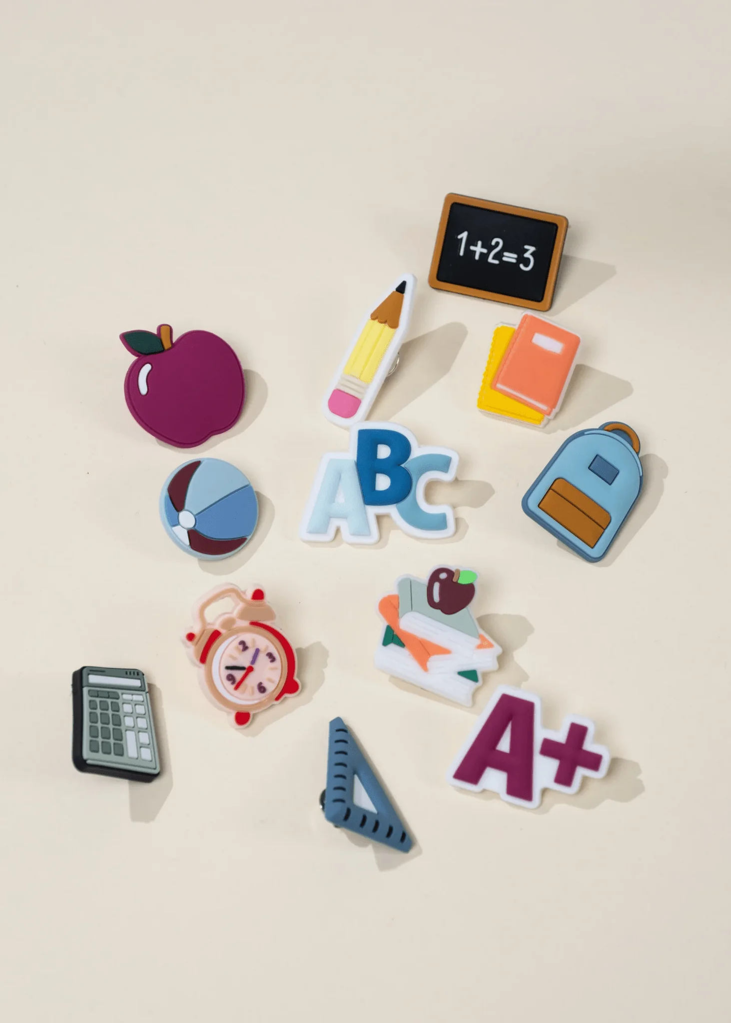 Coco Village Set of 12 Back to School Charms Pin
