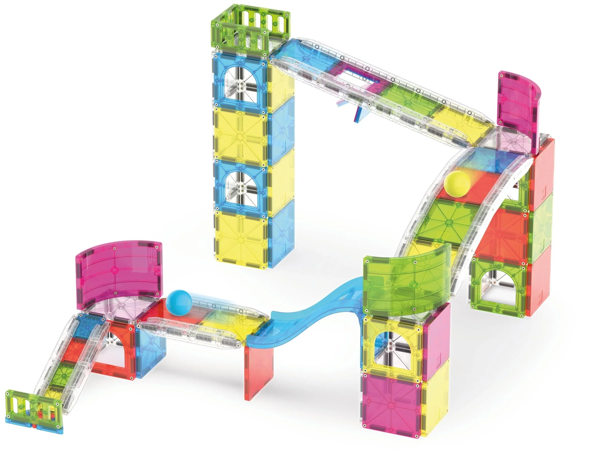 The Original MAGNA-TILES® Rail Racers Max 80-Piece — Set - Image 2