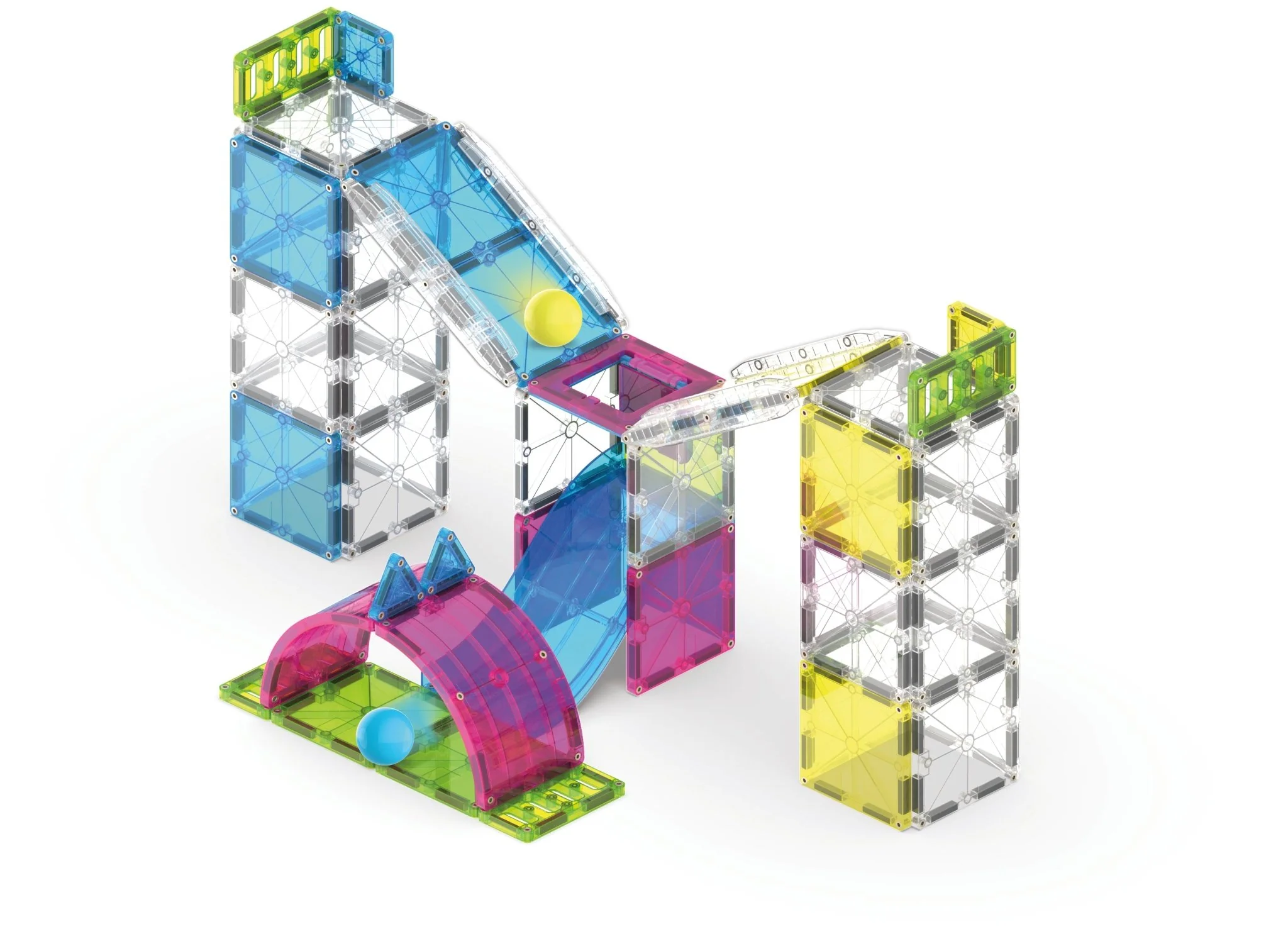 The Original MAGNA-TILES® Rail Racers Max 80-Piece — Set - Image 4