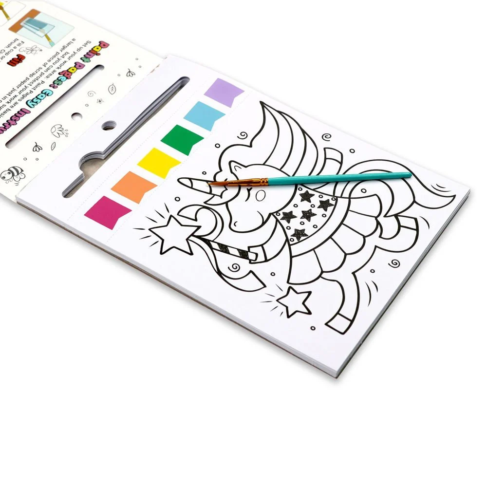 Bright Stripes Paint Pages: Magical Creatures — Art - Image 5