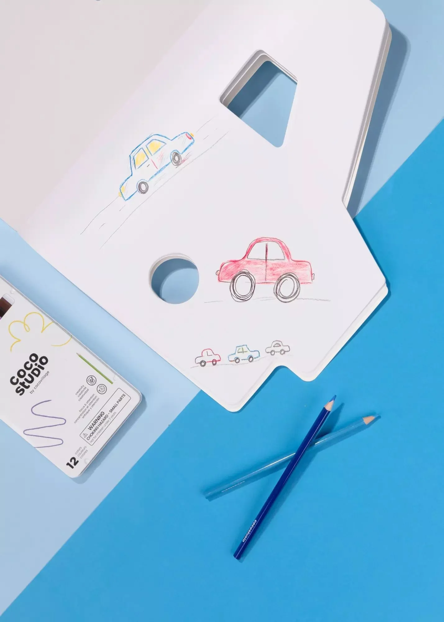 Coco Village Car Shaped Kids Sketchbook (40 pages) — Art - Image 2