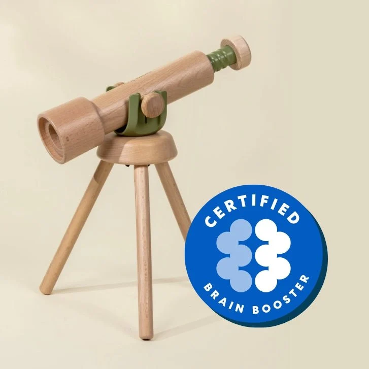 Coco Village Wooden Tripod Telescope – 15x Zoom — Catalog Product