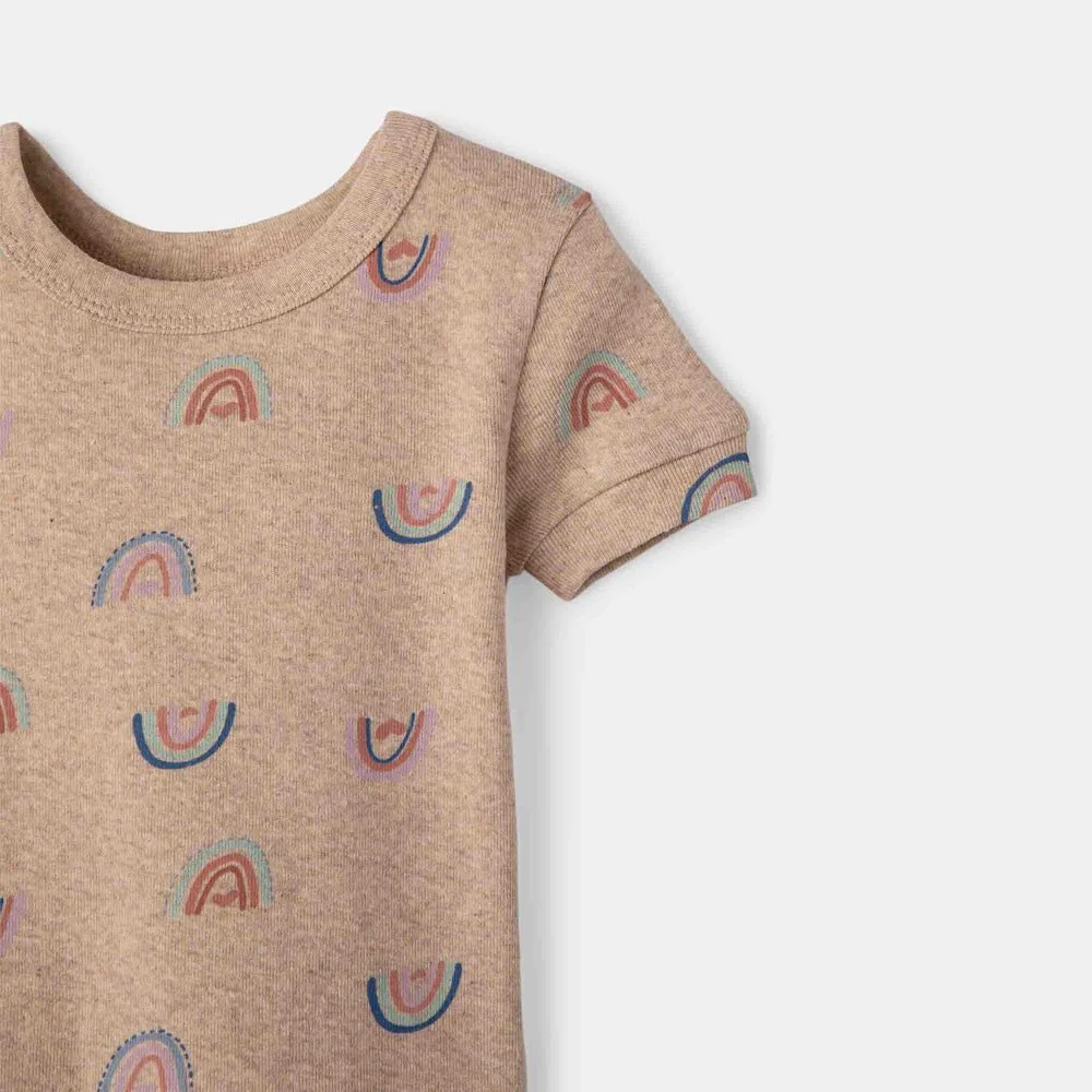 rise little earthling Short Sleeve Sleep Set - Grey Rainbow / 3y - Image 17
