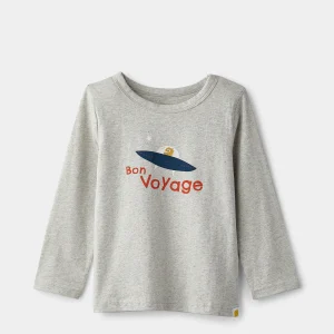 rise little earthling Long Sleeve Tee - Bok Choy Born to Explore / 5-6y — Print