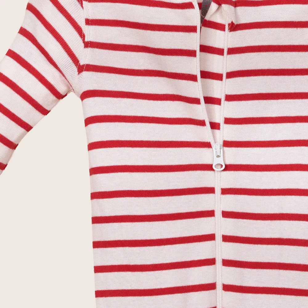 rise little earthling Holiday Sleeper BUHSL00 - Dark Red / 12-18m — Diaper - Image 13