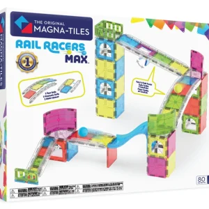 The Original MAGNA-TILES® Rail Racers Max 80-Piece — Set