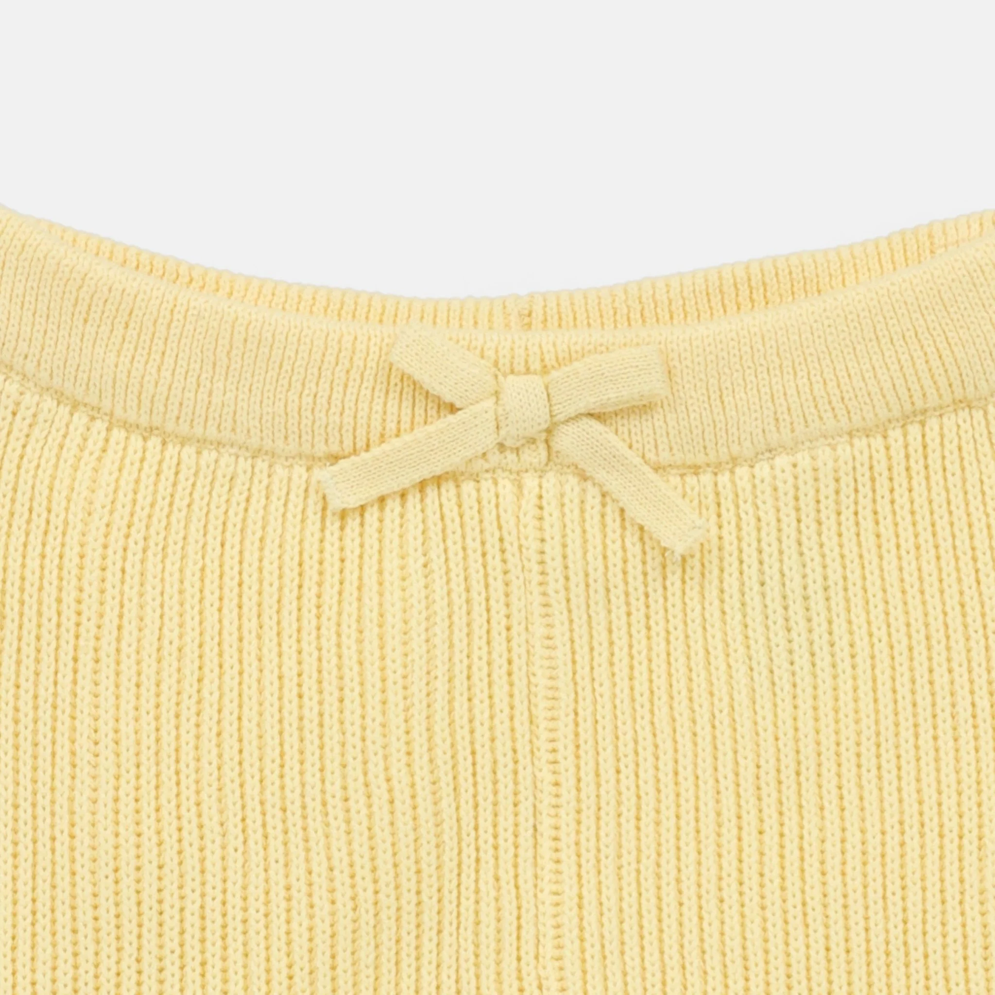 Rise Little Earthling Rib Knit Jogger - Yellow / 0-3m — Pant - Image 2