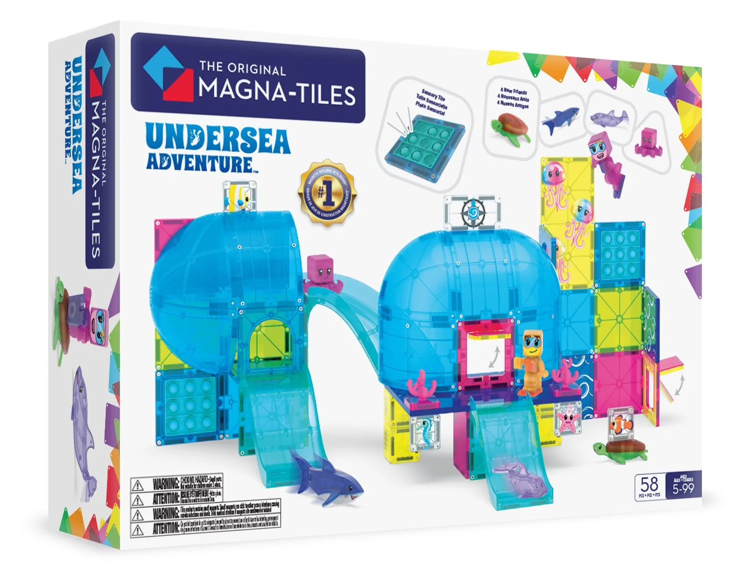 The Original MAGNA-TILES® Undersea Adventure 58-Piece — Set