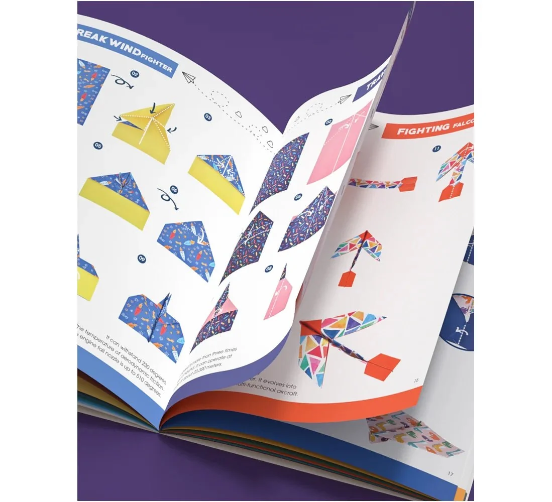 Mideer Origami Kit for Kids - Creative Planes — Art - Image 4