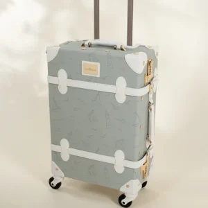 Coco Village Vegan Leather CarryOn Suitcase Ocean — Tray