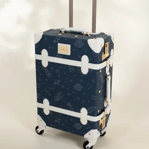 Coco Village Vegan Leather Carry On Suitcase Space — Tray