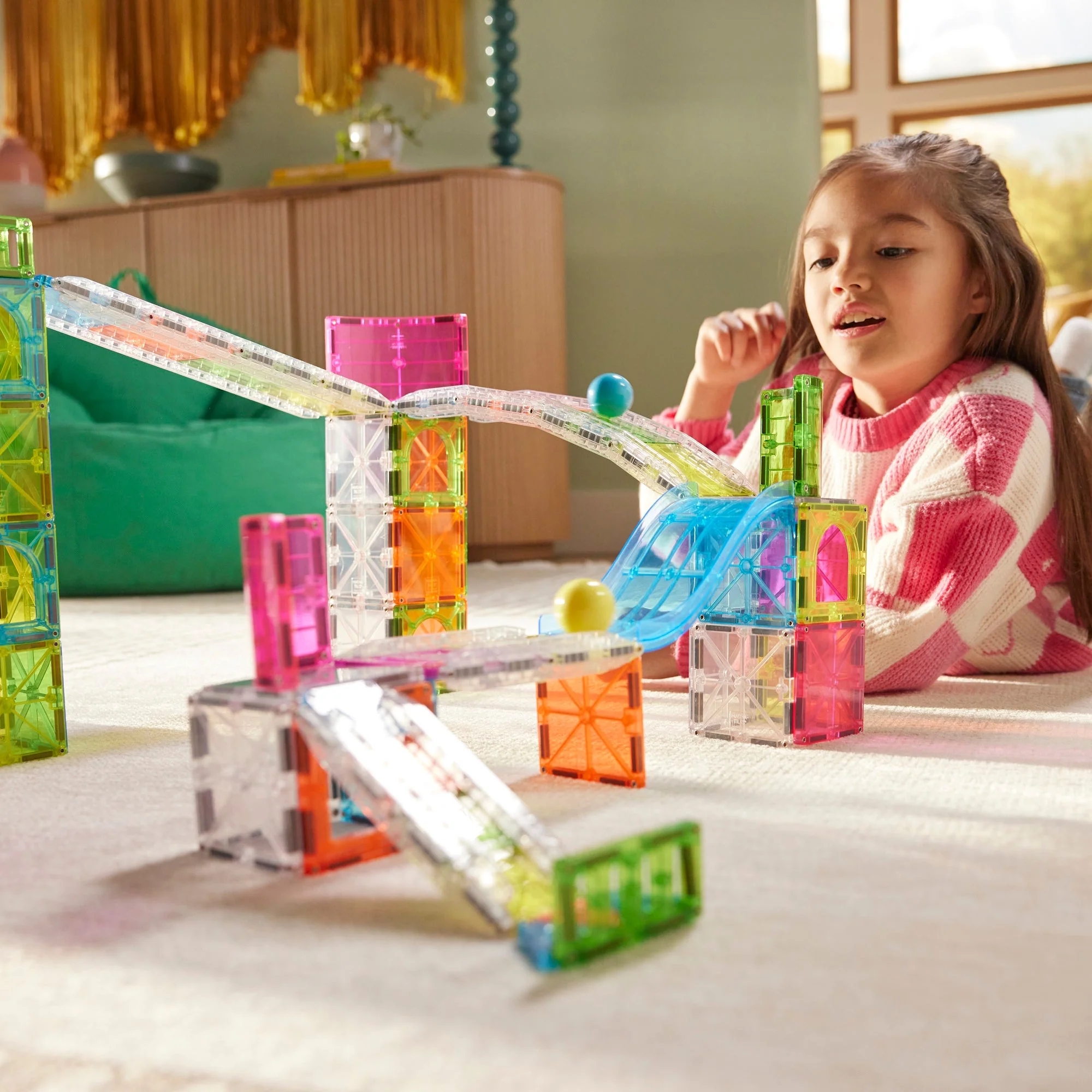 The Original MAGNA-TILES® Rail Racers Max 80-Piece — Set - Image 3