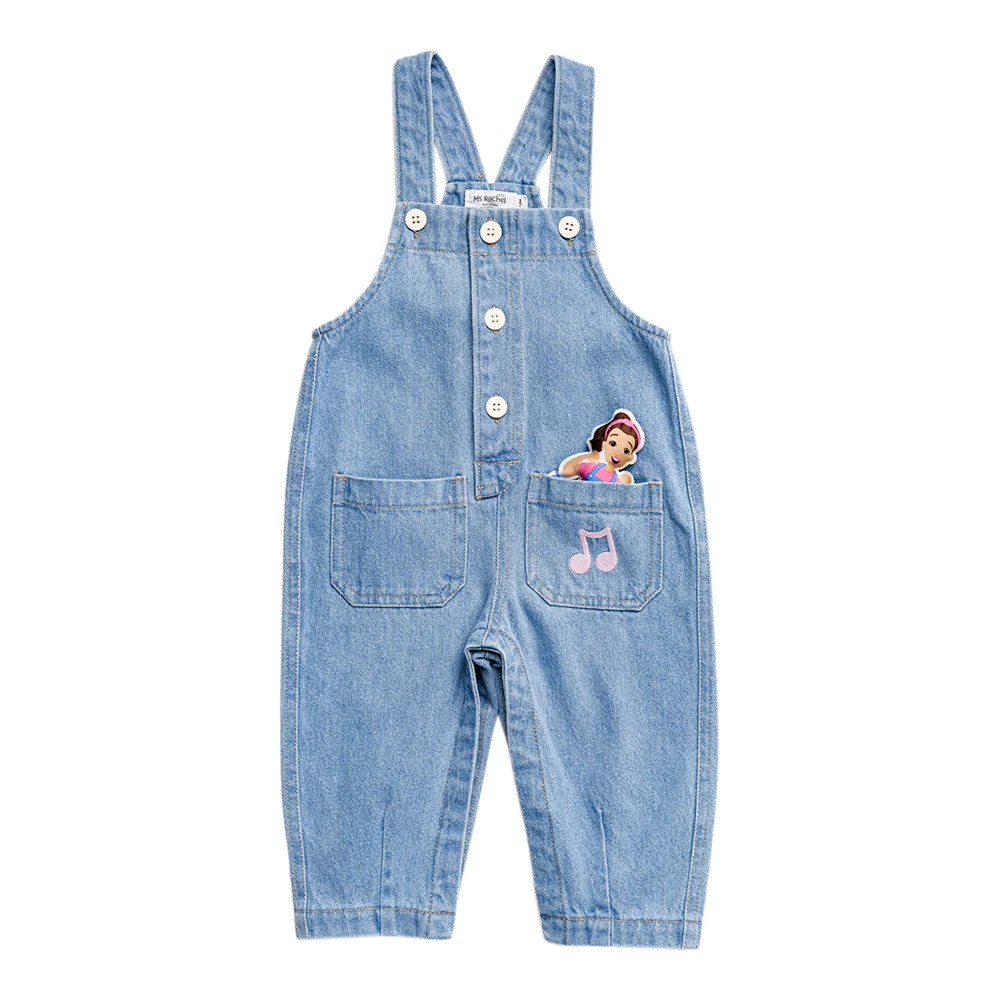 Ms.Rachel Signature Overall - Grey Stripe / 12-18m — Diaper - Image 4