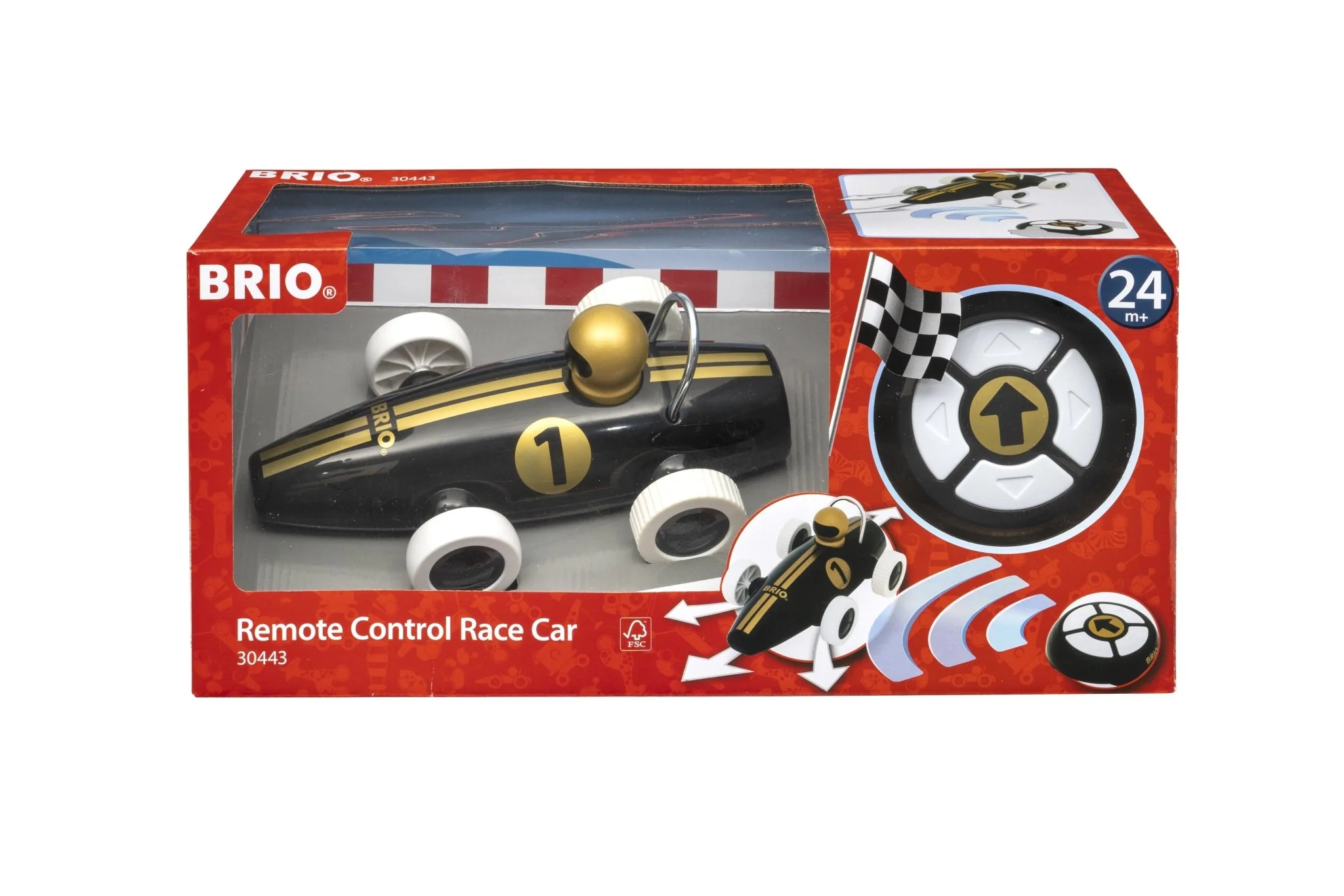 Brio R/C Race Car Black/Gold — Toy