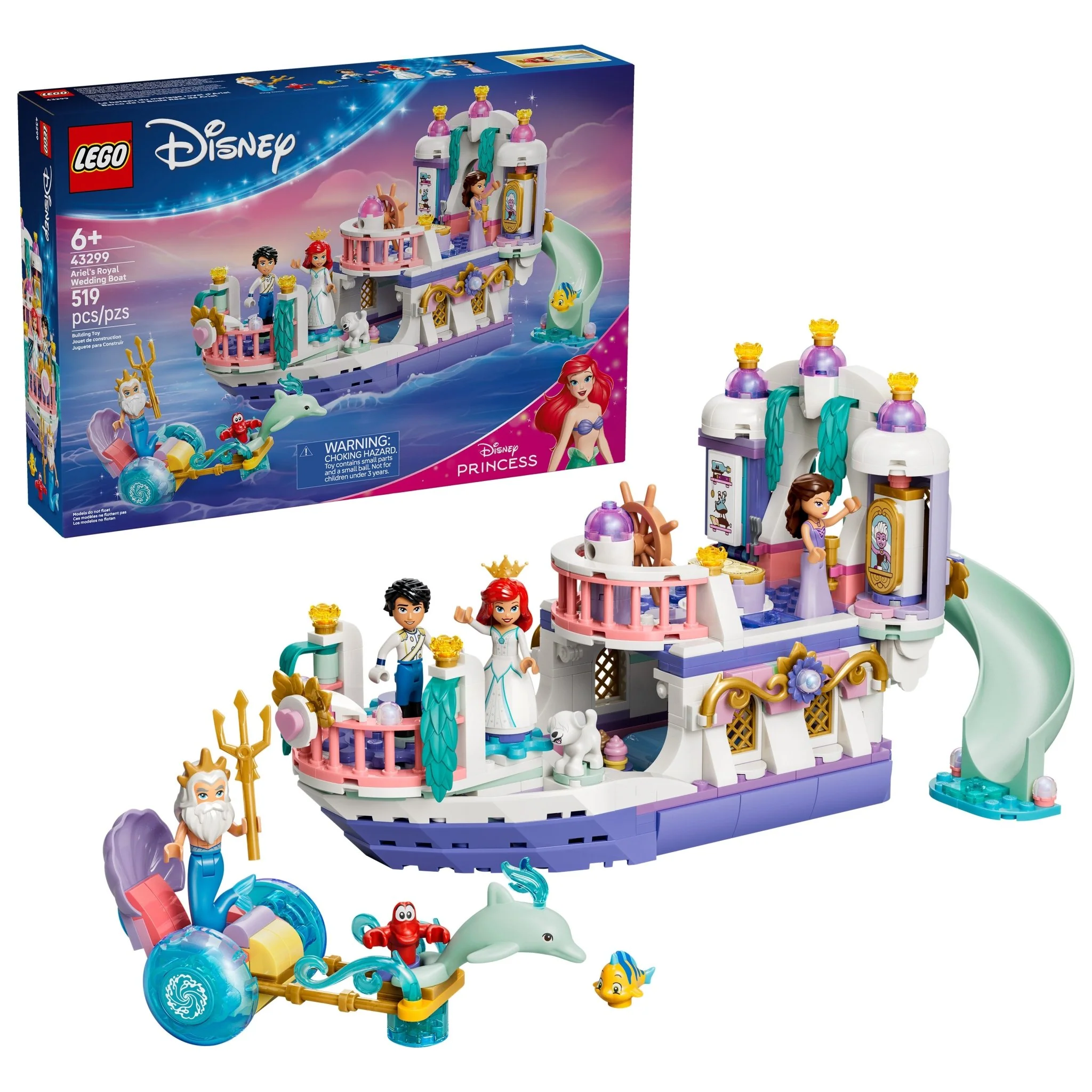 LEGO® Disney Princess Ariel’s Royal Wedding Boat 43299 — Toy