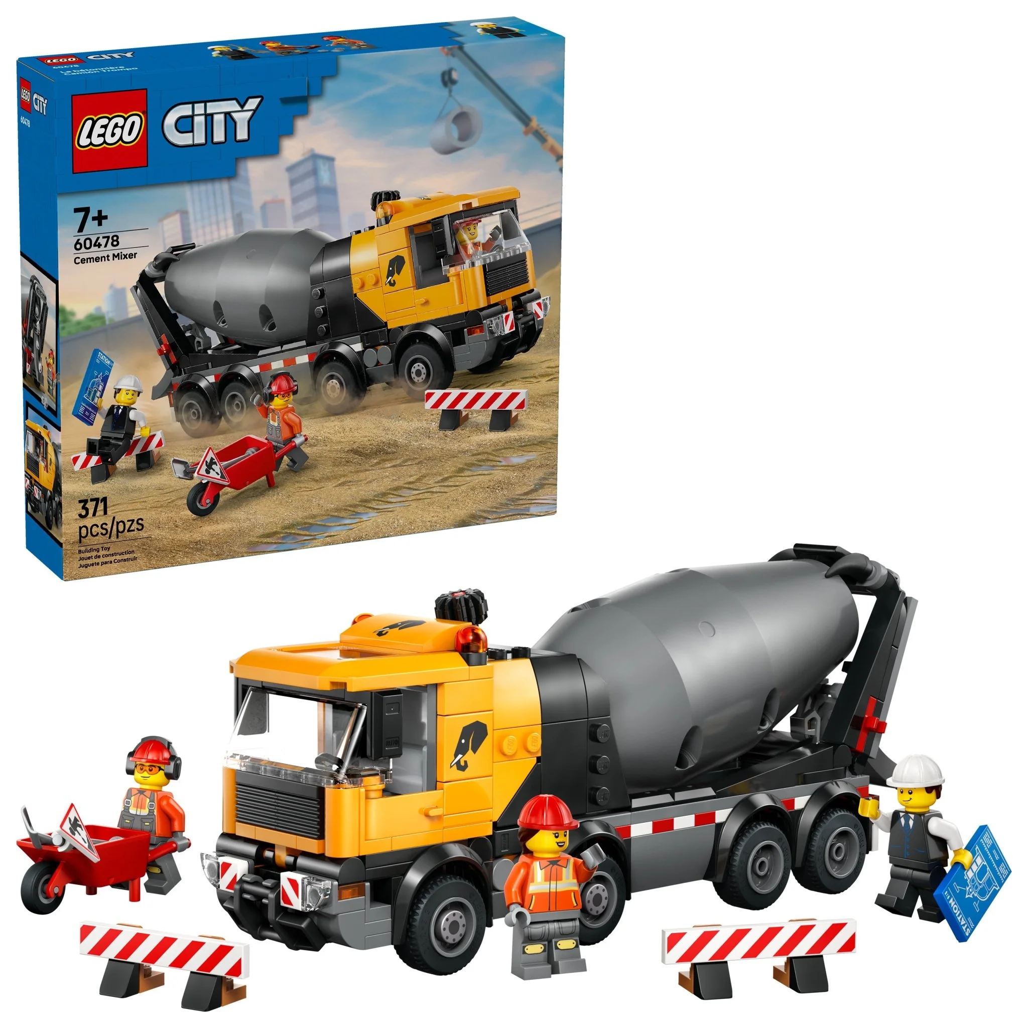 LEGO® City LEGO® Cement Mixer 60478 — Toy